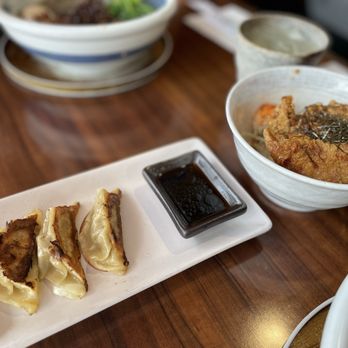 Wagaya - Karaage + gyoza set - Ramen Near Me - Honolulu, Hawaii Wagaya - Karaage + gyoza set - Ramen Near Me - Honolulu, Hawaii
