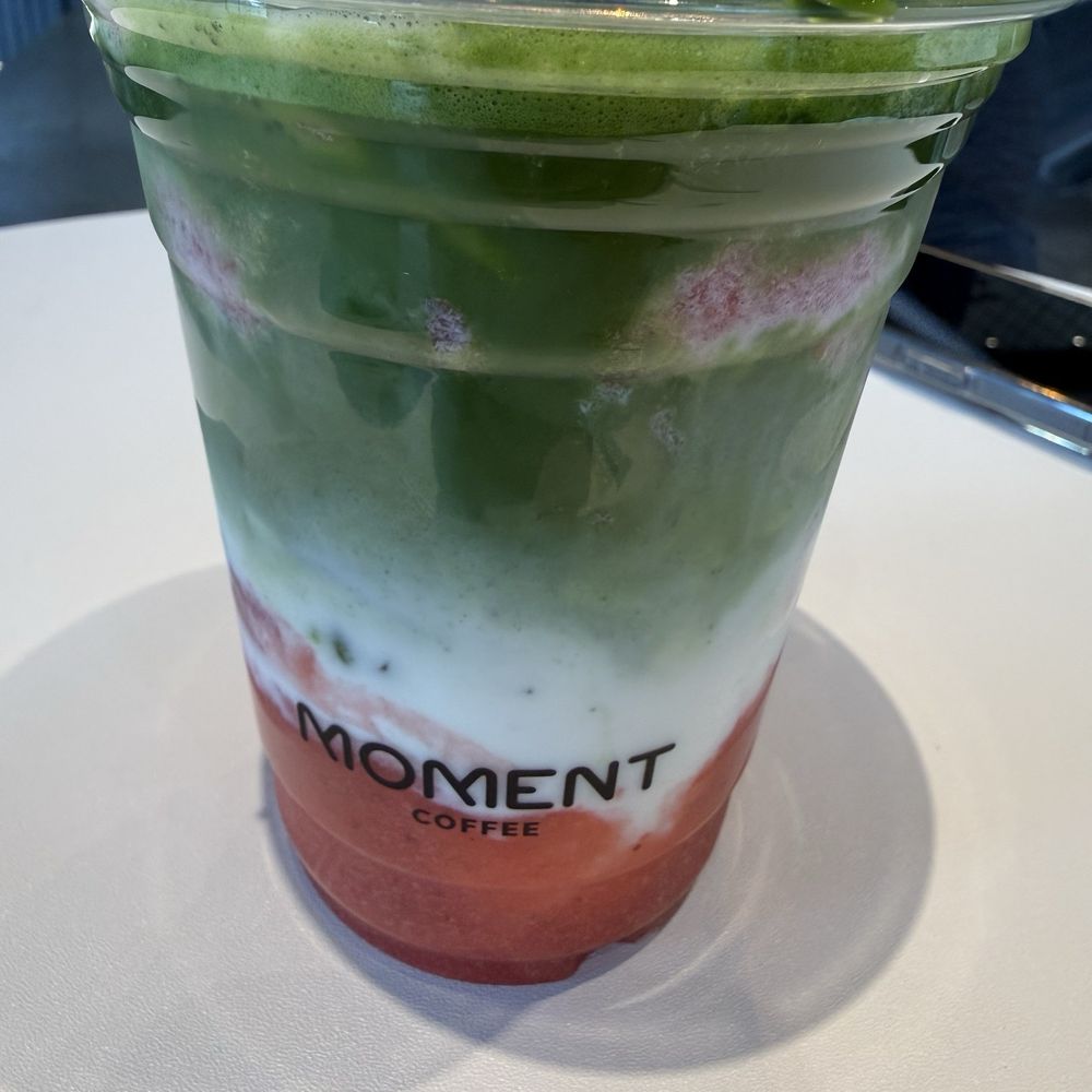 Moment Coffee - Strawberry matcha latte - Coffee & Tea Near Me - Seattle, Washington Moment Coffee - Strawberry matcha latte - Coffee & Tea Near Me - Seattle, Washington