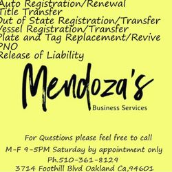 Mendozas Business Services - Ad for business