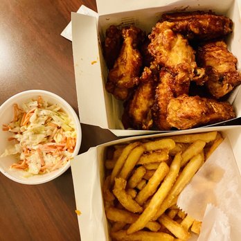Bonchon Philadelphia - Wings, Drumsticks, Fries  and Coleslaw - Korean Near Me - Philadelphia, Pennsylvania