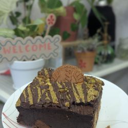 Phat Ash Bakes - The pistachio brookie after a rough trip home