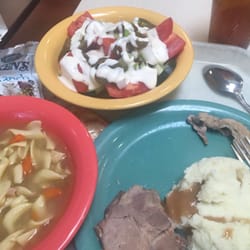 Dining Facility - Typical lunch.  Less than $6.