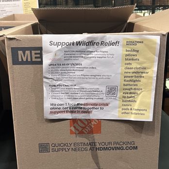 Dollar Hits - Los Angeles Wildfire Relief - Donation Box 1/11/2025 - Filipino Near Me - Los Angeles, California
