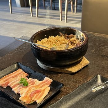 Gyu-Kaku Japanese BBQ - Garlic Fried Rice Pork Belly - Japanese Near Me - Plano, Texas Gyu-Kaku Japanese BBQ - Garlic Fried Rice Pork Belly - Japanese Near Me - Plano, Texas