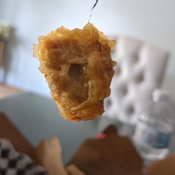 ON Korean Kitchen - Brillo pad wire embedded in crunch chicken (mixed in with batter) - Korean Near Me - Corona, California ON Korean Kitchen - Brillo pad wire embedded in crunch chicken (mixed in with batter) - Korean Near Me - Corona, California
