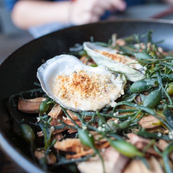 Roister - Smoked oysters with breadcrumbs - New American Near Me - Chicago, Illinois Roister - Smoked oysters with breadcrumbs - New American Near Me - Chicago, Illinois