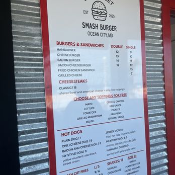 8th Street Smash Burger - Menu - Burgers Near Me - Ocean City, Maryland 8th Street Smash Burger - Menu - Burgers Near Me - Ocean City, Maryland