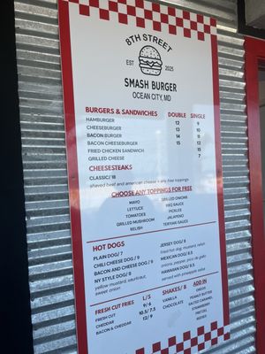Menu photo 2 8th Street Smash Burger Ocean City, MD Menu photo 2 8th Street Smash Burger Ocean City, MD