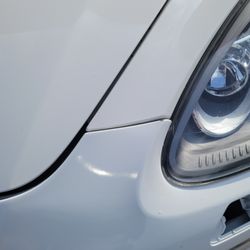 GM Capital Autos & Collision - Bumper was forced onto the car because it's either not the correct bumper or a rushed job.