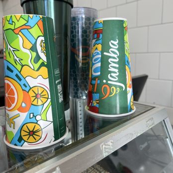 Jamba - Got rid of the plastic cups and now paper cups. Went cheap. - Juice Bars & Smoothies Near Me - Fairfield, California Jamba - Got rid of the plastic cups and now paper cups. Went cheap. - Juice Bars & Smoothies Near Me - Fairfield, California