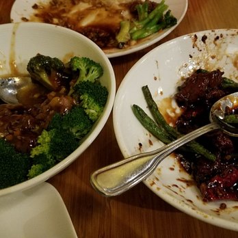 Terracotta Red - Beef and broccoli AND magolian beef at Terracotta red - Asian Fusion Near Me - Everett, Washington