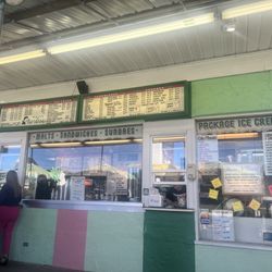 Frazier's Dairy Maid - The ordering window and other spaces. Empty dish because I couldn't wait to taste my treat.