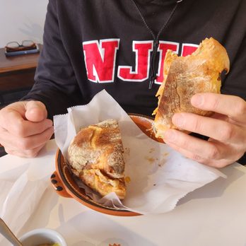 Casa Das Natas - He had a pork sandwich. - Desserts Near Me - Millburn, New Jersey