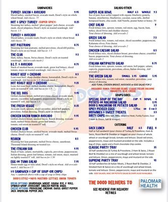 Menu photo 5 Tina's Too! Escondido, CA