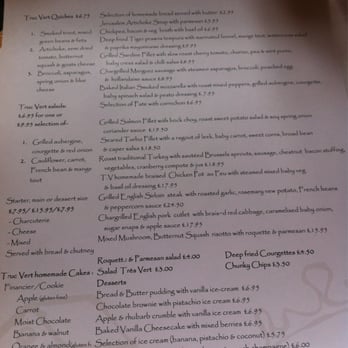 Truc Vert - Lunch menu - French Near Me - London, XGL Truc Vert - Lunch menu - French Near Me - London, XGL