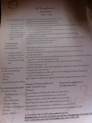 Menu photo 3 Truc Vert London, XGL Menu photo 3 Truc Vert London, XGL
