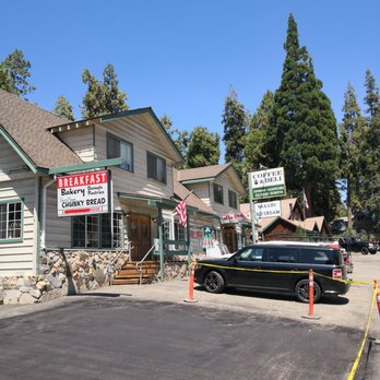 Shaver Coffee & Deli - Disregard that set of double doors at the top of the stairs.  That's not the front door.  It's also locked. - Delis Near Me - Shaver Lake, California