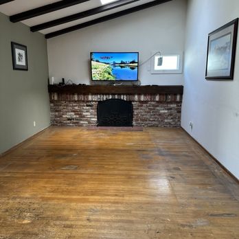 Capital Valley Floors - A very worn original wood floor before refinishing. - Flooring Near Me