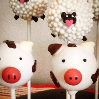 Cake Pop Baby - Custom Cows and Sheep cake pops - Bakeries Near Me - Portland, Oregon