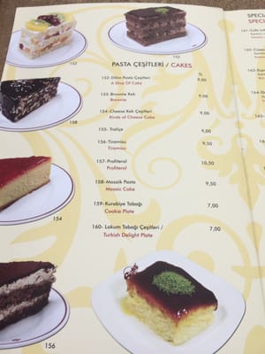 Menu photo 1 Taksim Sütiş Istanbul, 34 Menu photo 1 Taksim Sütiş Istanbul, 34