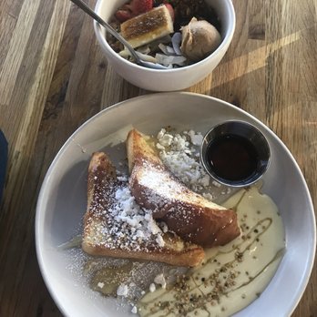 Prep & Pastry on Grant - Half sweet breakfast bowl, half milk and honey French toast. - Breakfast & Brunch Near Me - Tucson, Arizona Prep & Pastry on Grant - Half sweet breakfast bowl, half milk and honey French toast. - Breakfast & Brunch Near Me - Tucson, Arizona