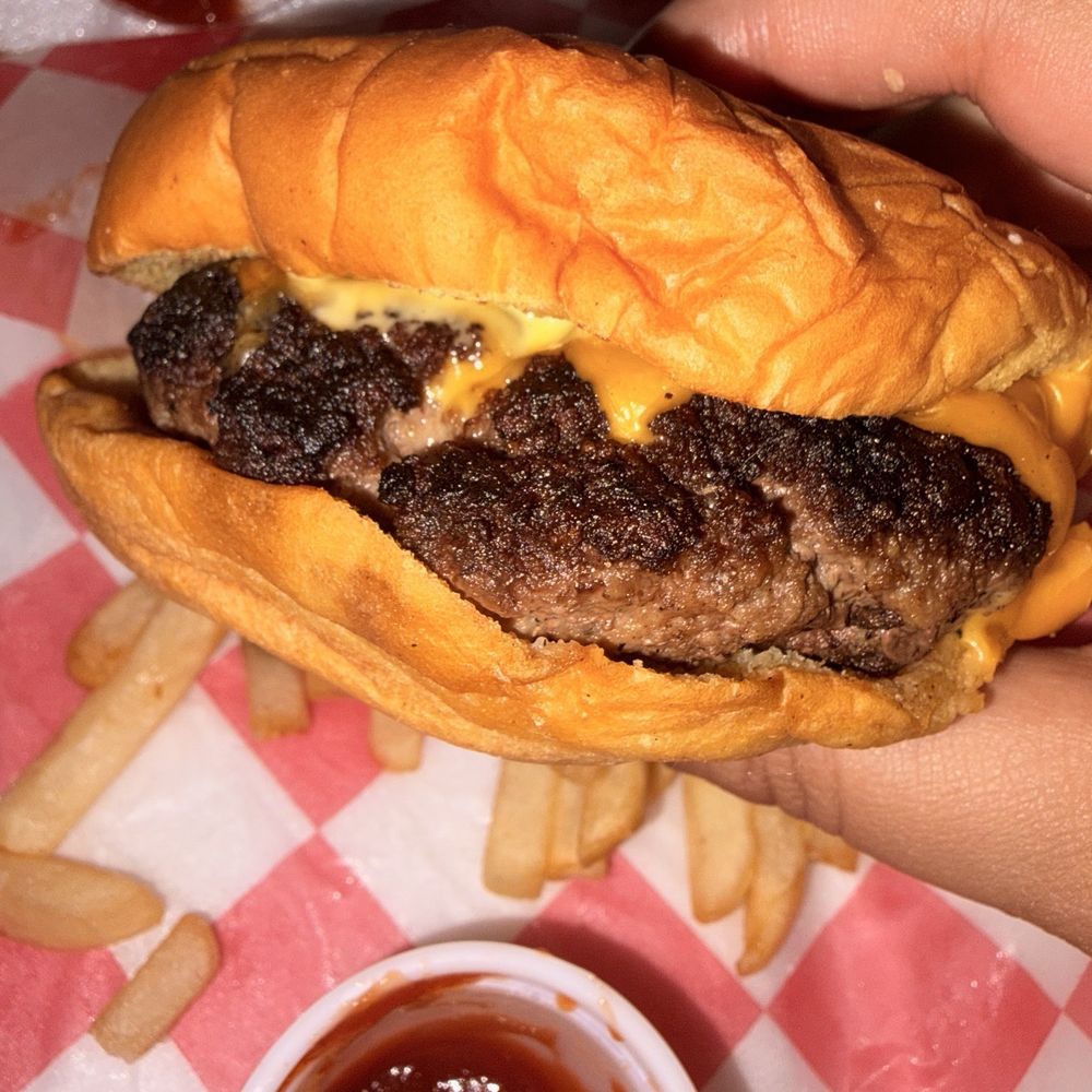 Burnt burger