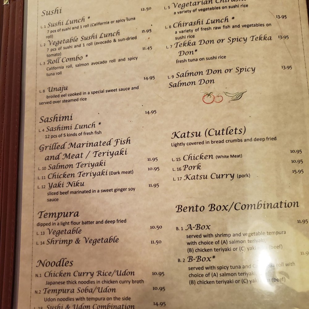 Sushi Yoshi - Menu as of 09/2019 - Sushi Bars Near Me - Vienna, Virginia Sushi Yoshi - Menu as of 09/2019 - Sushi Bars Near Me - Vienna, Virginia