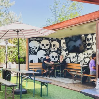 Ghost Town Brewing - Laurel - Outdoor dining with plenty of shade and seating - Breweries Near Me - Oakland, California Ghost Town Brewing - Laurel - Outdoor dining with plenty of shade and seating - Breweries Near Me - Oakland, California