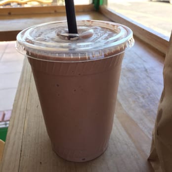 Evolution Fast Food - Chocolate almond milkshake - Vegetarian Near Me - San Diego, California