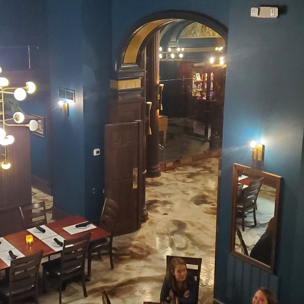 The Old Library Restaurant - View from our table on the mezzanine. - Cocktail Bars Near Me - Olean, New York The Old Library Restaurant - View from our table on the mezzanine. - Cocktail Bars Near Me - Olean, New York