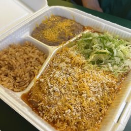 Beef Enchilada Combo Plate Beef Enchilada Combo Plate