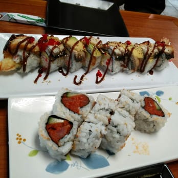 Sakura Sushi House - Spicy tuna and dragon roll - Japanese Near Me - Monrovia, California Sakura Sushi House - Spicy tuna and dragon roll - Japanese Near Me - Monrovia, California