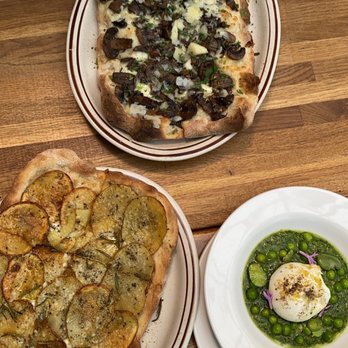 OSTE - Funghi Pinsa, potato pizza, BURRATA AL PESTO - Italian Near Me - Los Angeles, California