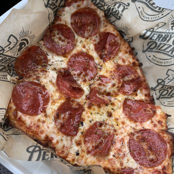 Derby City Pizza - Pepperoni slice (aka kids pizza) - Pizza Near Me - Louisville, Kentucky