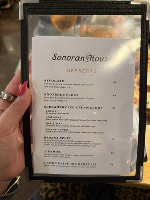 Menu photo 4 Sonoran House Tucson, AZ