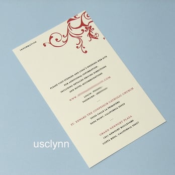 Earmark Invitations - Info card - Cards & Stationery Near Me - San Diego, California