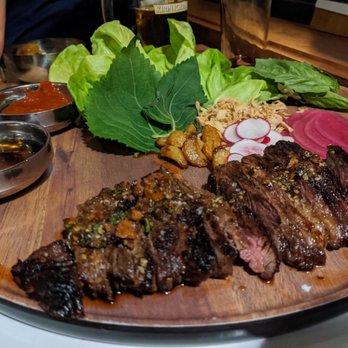 ANJU - The kalbi, barely any meat, nice fancy huge plate, very expensive - Korean Near Me - Washington, DC, District of Columbia