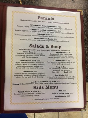 Menu photo 1 Village Baking Company & Cafe Modesto, CA Menu photo 1 Village Baking Company & Cafe Modesto, CA