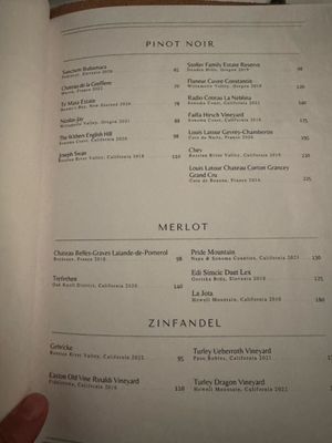 Menu photo 8 Cork & Cow Franklin, TN