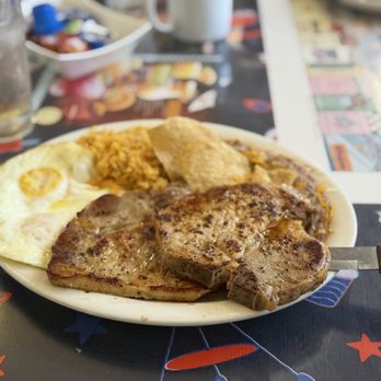 Roys Cafe - Pork chops and eggs - Cafes Near Me - Barstow, California Roys Cafe - Pork chops and eggs - Cafes Near Me - Barstow, California