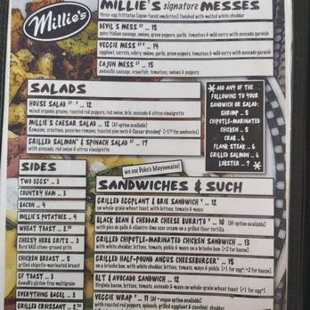 Millie's Diner - Menu - New American Near Me - Richmond, Virginia