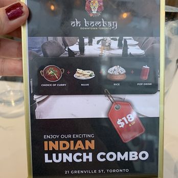 Oh Bombay - Lunch combo deal - Indian Near Me - Toronto, Ontario