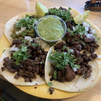 Tacos Chukis - Carne asada and prickly pear tacos. - Tacos Near Me - Seattle, Washington Tacos Chukis - Carne asada and prickly pear tacos. - Tacos Near Me - Seattle, Washington