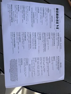 Menu photo 5 Birdseye Rooftop Restaurant and Bar La Jolla, CA Menu photo 5 Birdseye Rooftop Restaurant and Bar La Jolla, CA