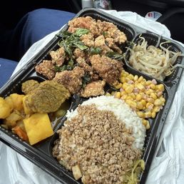 Popcorn chicken plate Popcorn chicken plate