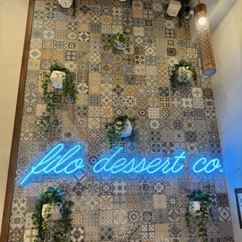 Filo Dessert - Cute neon sign 05.31.25 - Desserts Near Me - Orange, California