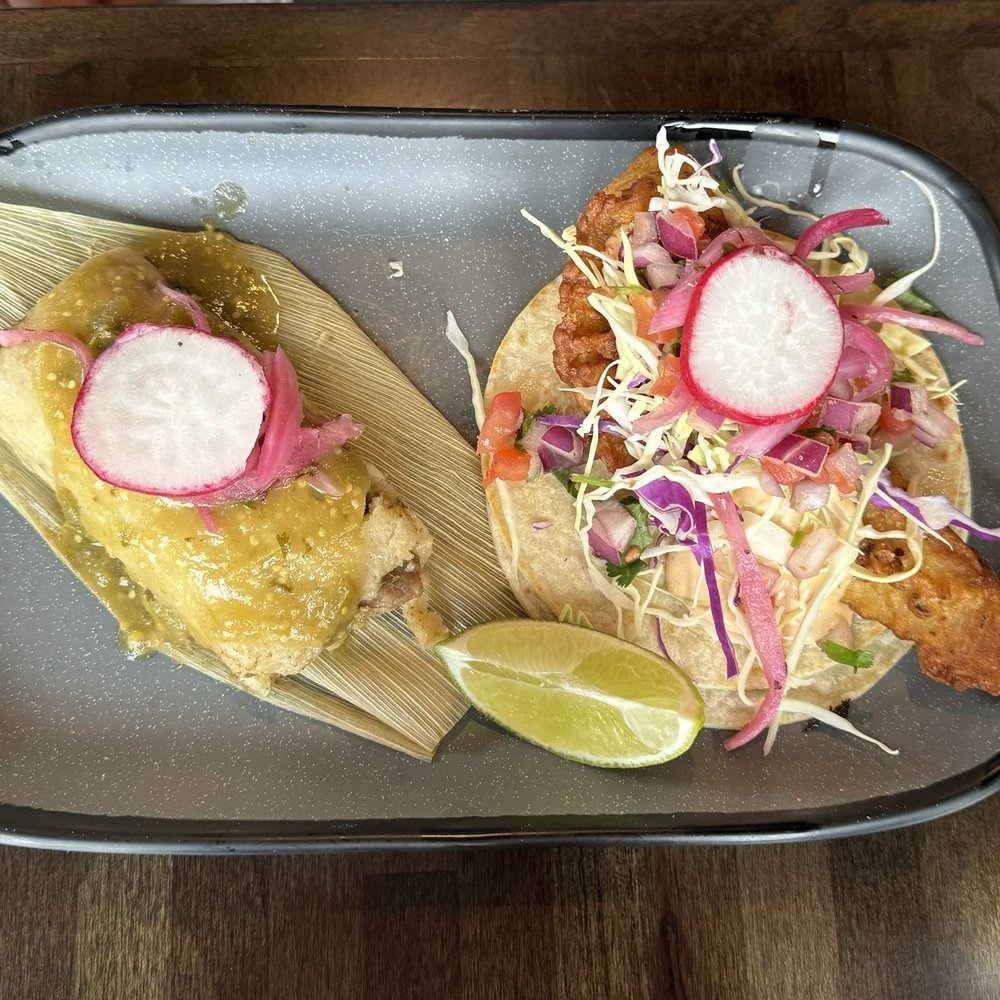 La Chingona - Fish taco and chicken tamale - Mexican Near Me - Seattle, Washington La Chingona - Fish taco and chicken tamale - Mexican Near Me - Seattle, Washington