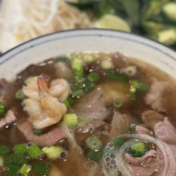 Pho Ever - Raw beef, brisket, shrimp pho