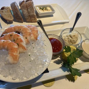 Eddie V's Prime Seafood - Wild Gulf Shrimp with Tasty Dipping Sauces - Seafood Near Me - Orlando, Florida Eddie V's Prime Seafood - Wild Gulf Shrimp with Tasty Dipping Sauces - Seafood Near Me - Orlando, Florida