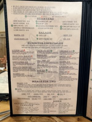 Menu photo 3 Cocina Michoacana Groveland, CA